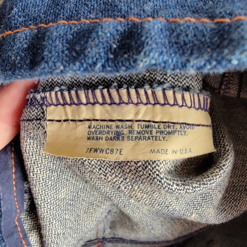 Wrangler Blue Denim Vest Large - Picture 3 of 4